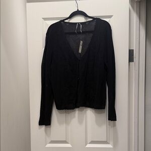 Anthropologie Black Cardigan Sweater